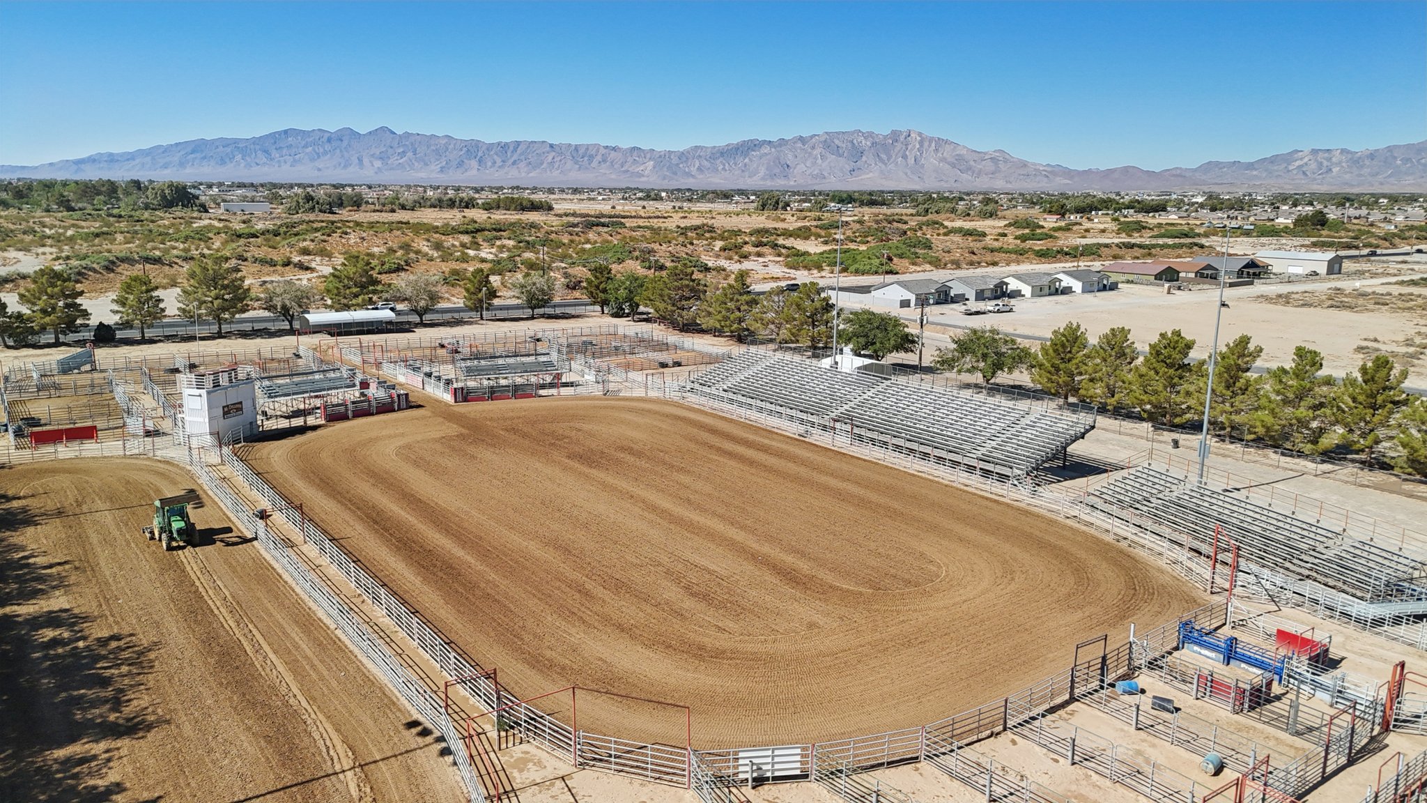 A construction site with a crane.