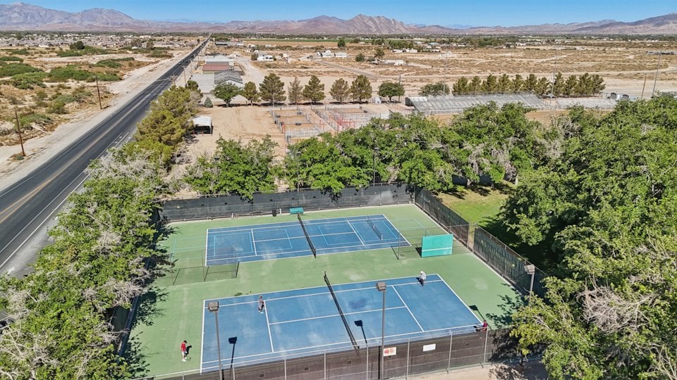 A large swimming pool.