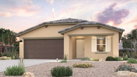 A house with a garage.