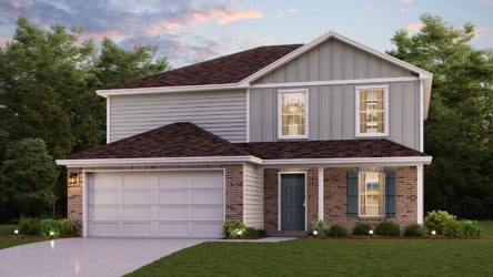 A house with a garage.