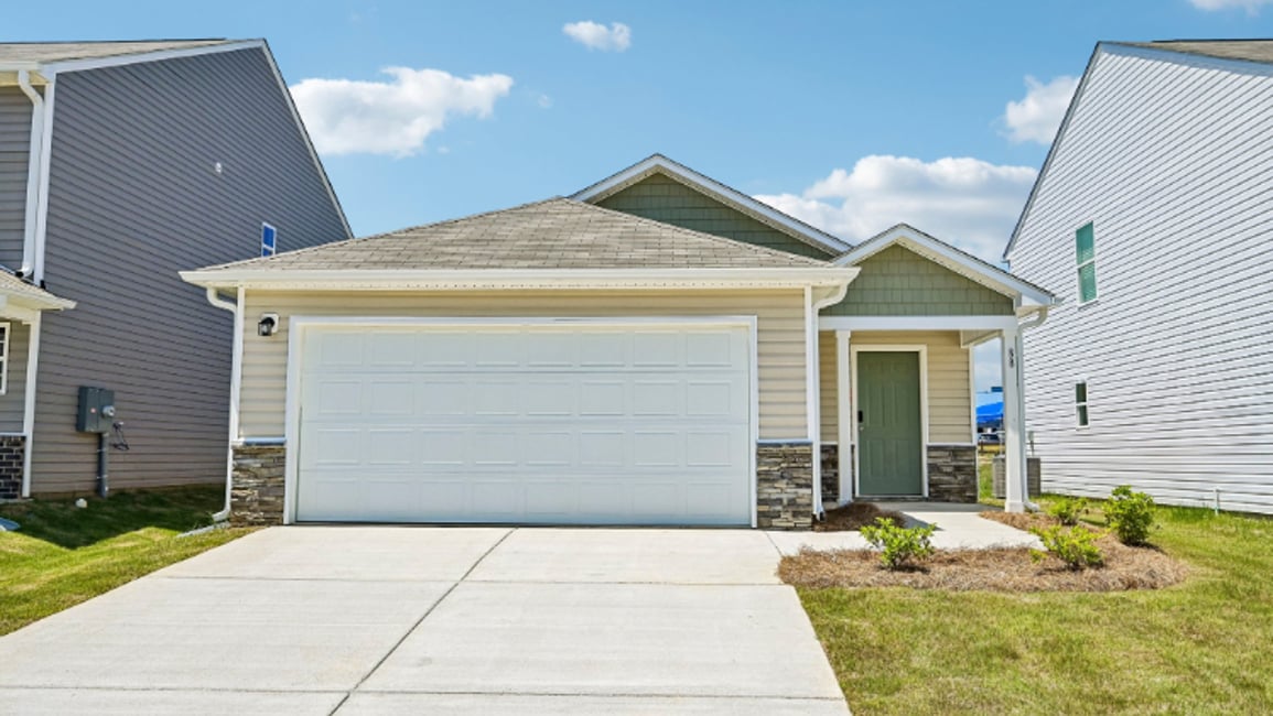 A house with garages.