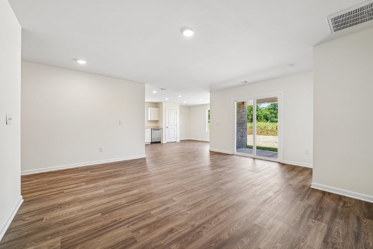 A large empty room.