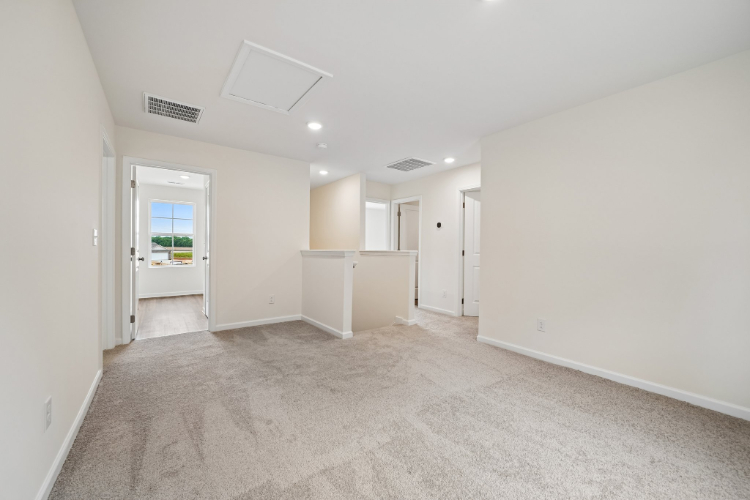 A room with white walls.