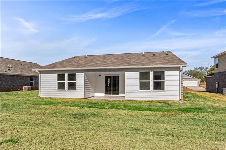 A house with a garage.