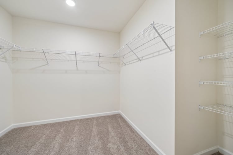 A room with white walls.