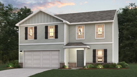 A house with a garage.