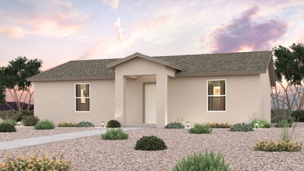 A house with a driveway.