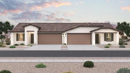 A house with a driveway.