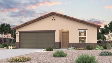 A house with a garage.