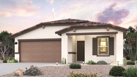 A house with a garage.