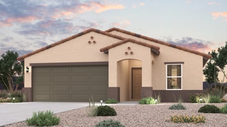 A house with a garage.