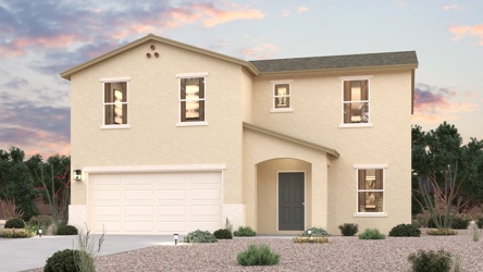 A house with a garage.