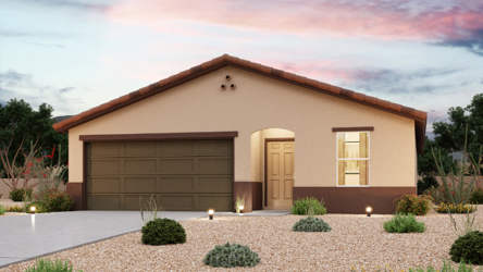 A house with a garage.