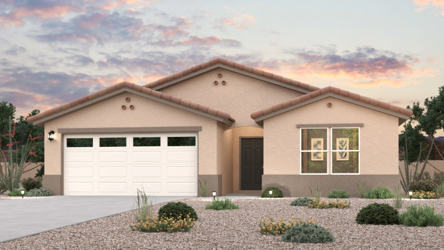 A house with a driveway.