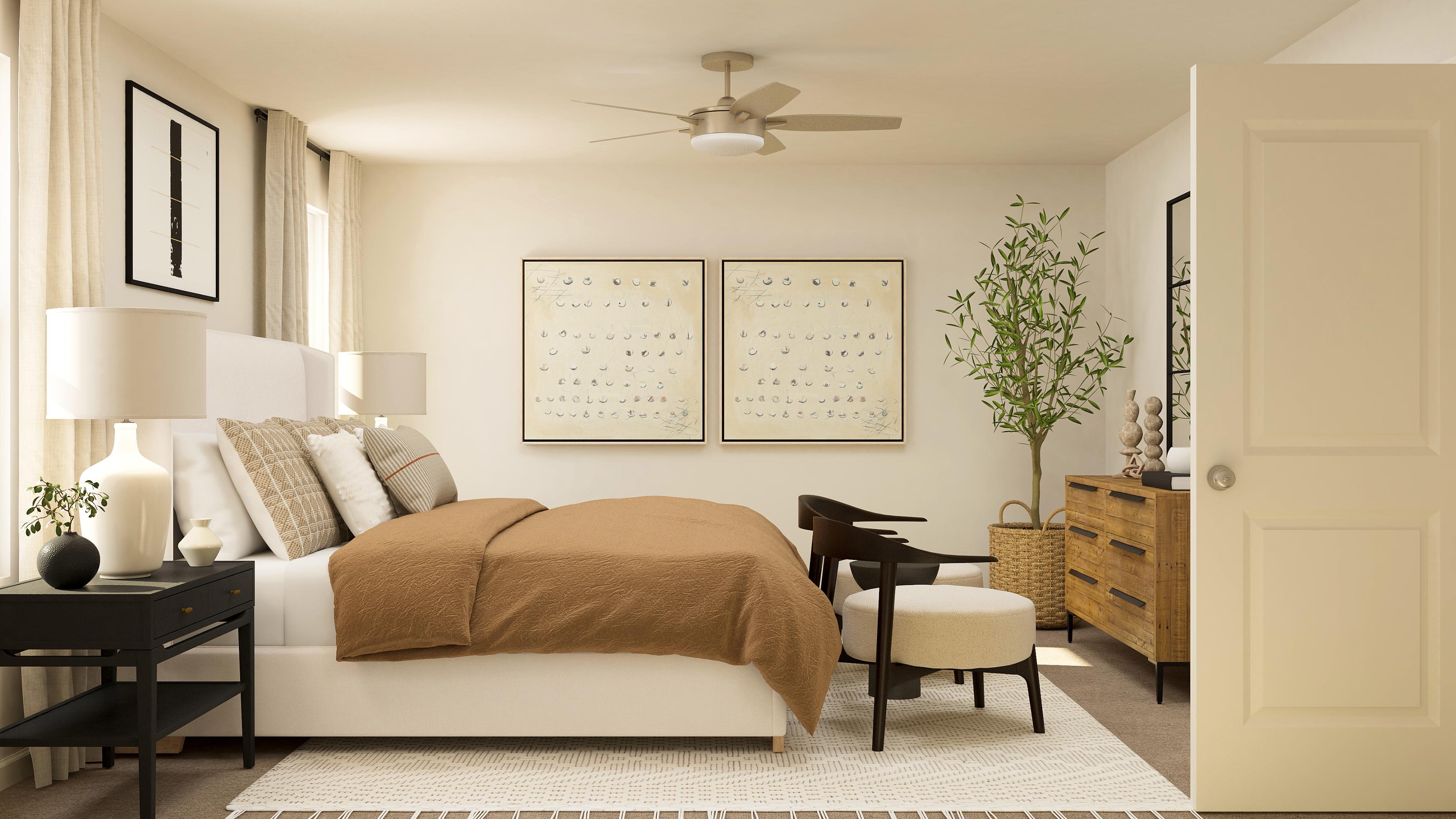 Spacious owner's suite. 