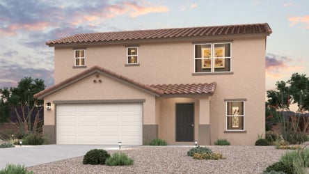 A house with a garage.