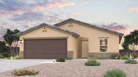 A house with a driveway.