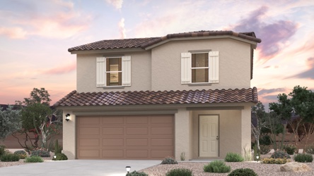 A house with a garage.