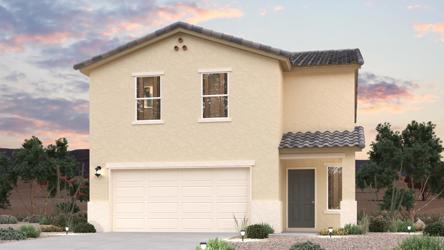 A house with a garage.