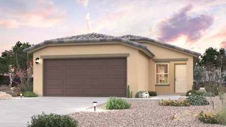 A house with a garage.