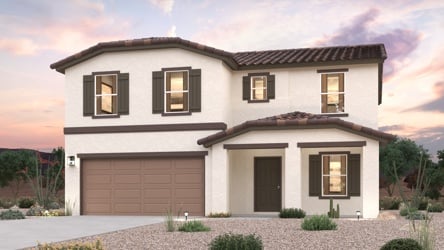 A house with a garage.