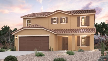 A house with a garage.