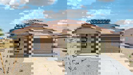 A house with a garage.