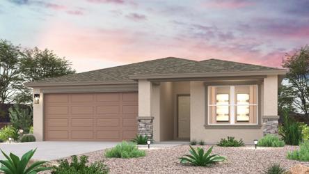 A house with a garage.