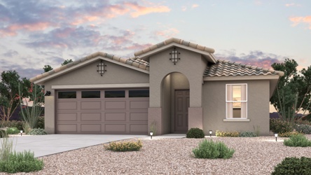 A house with a driveway.