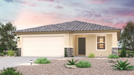 A house with a garage.