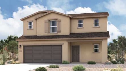 A house with a garage.