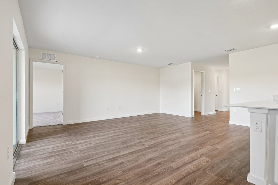 A room with white walls.