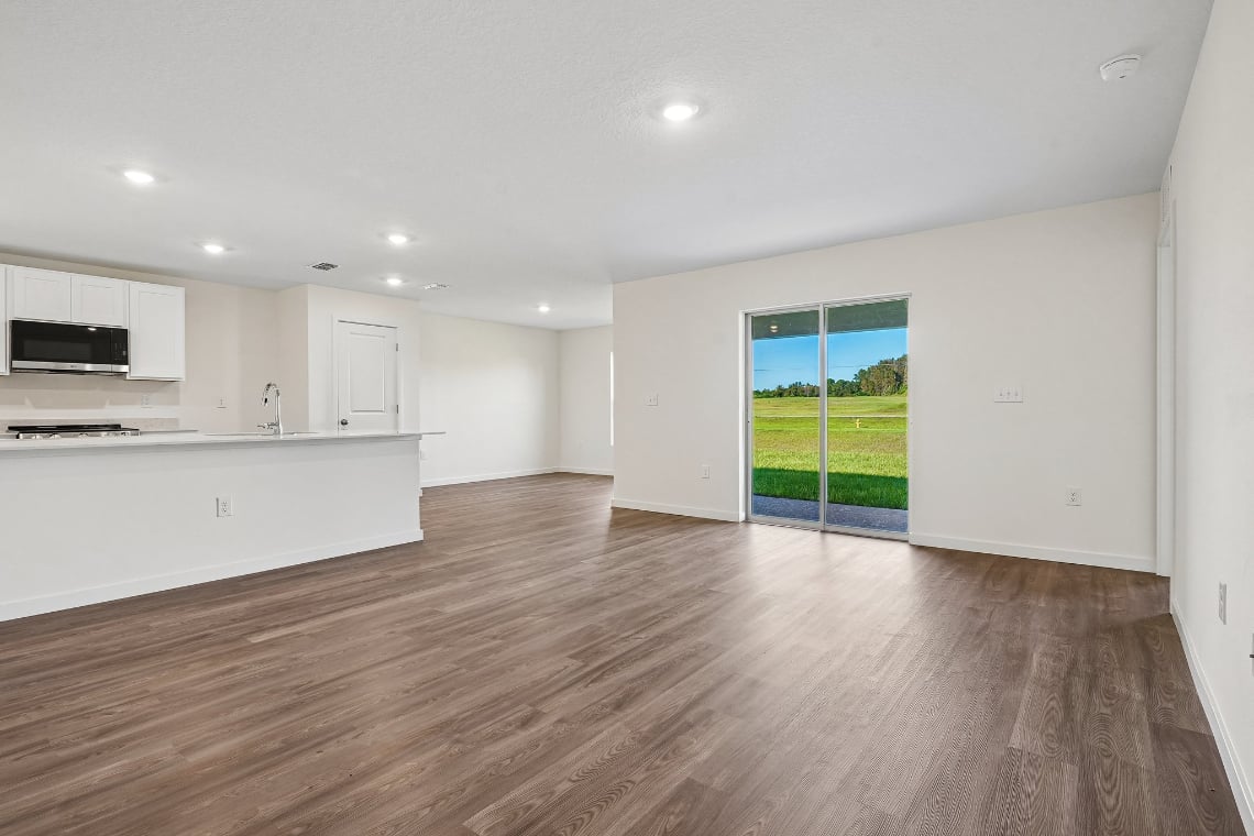 A large empty kitchen.