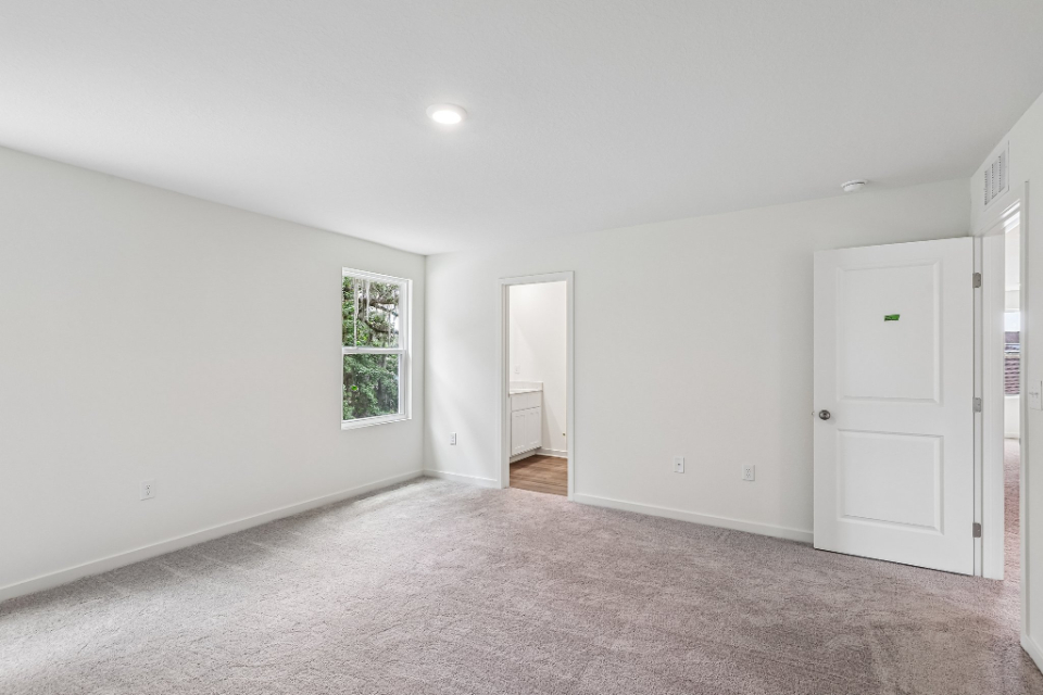 A room with white walls.
