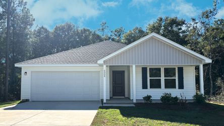A house with a garage.