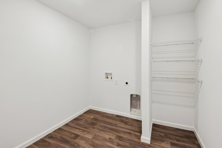 A room with white walls.