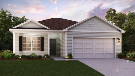 A house with a garage.