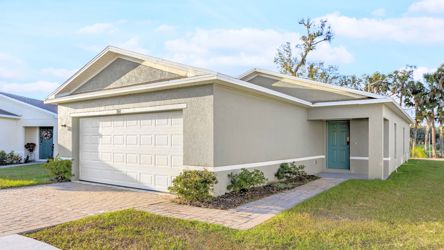 A house with a garage.