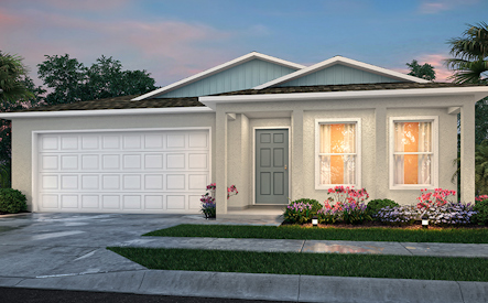 The 1449 Block Elevation B at Cape Coral Classic