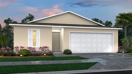 A house with a garage.