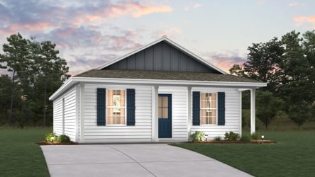 A house with a driveway.