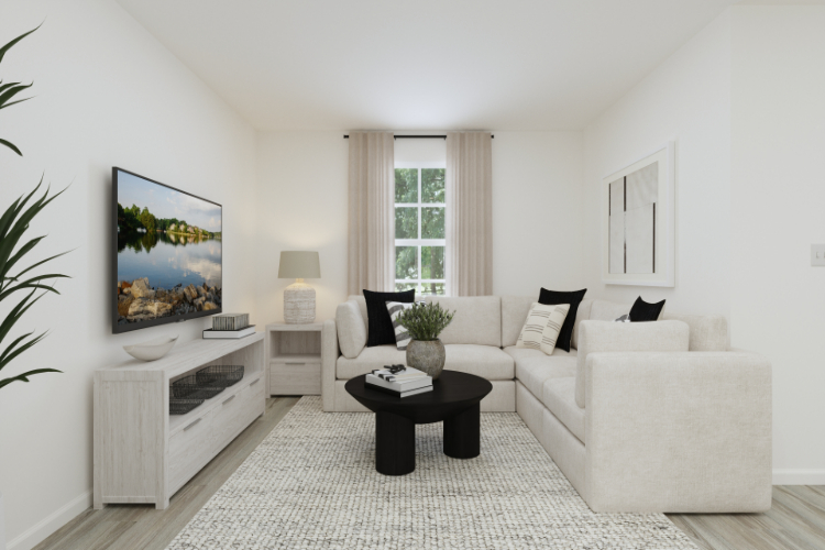 Spacious living room.