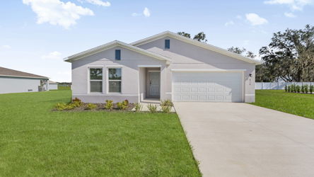 A house with a driveway.