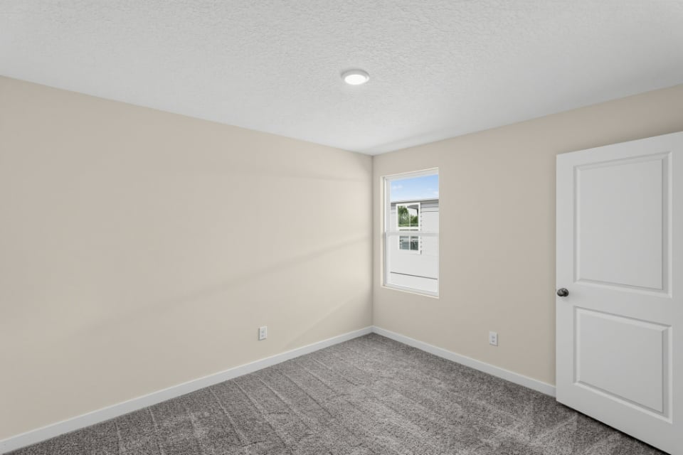 A room with white doors.