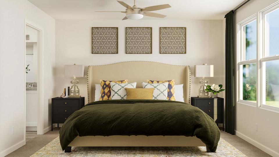 Owner's suite attached bathroom and walk-in closet.