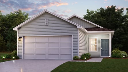 A house with a garage.