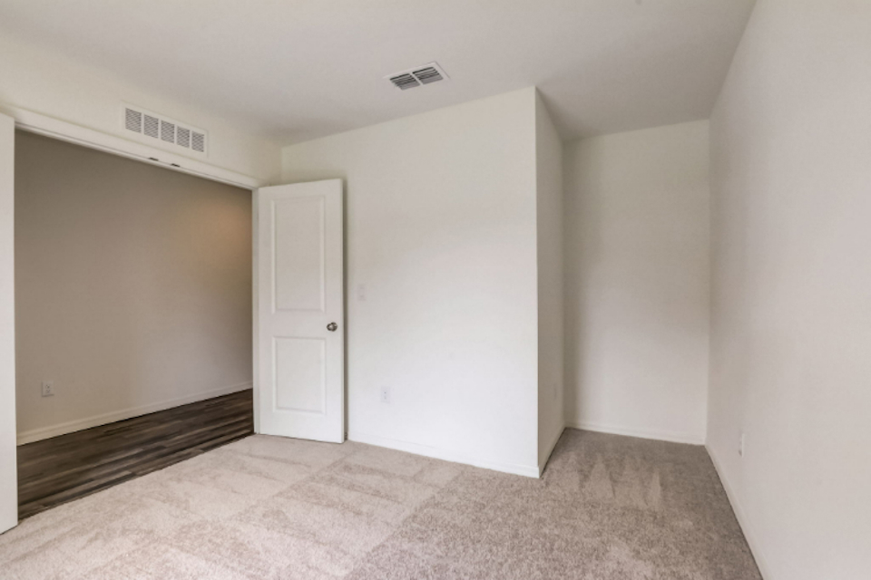 A room with white walls.