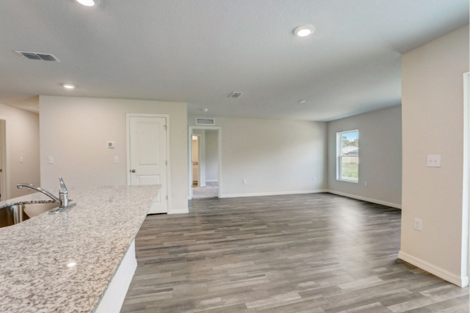 A large empty kitchen.