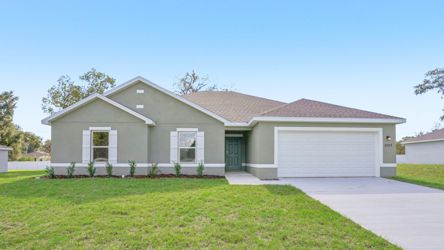A house with a garage.