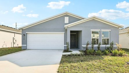 A house with a garage.